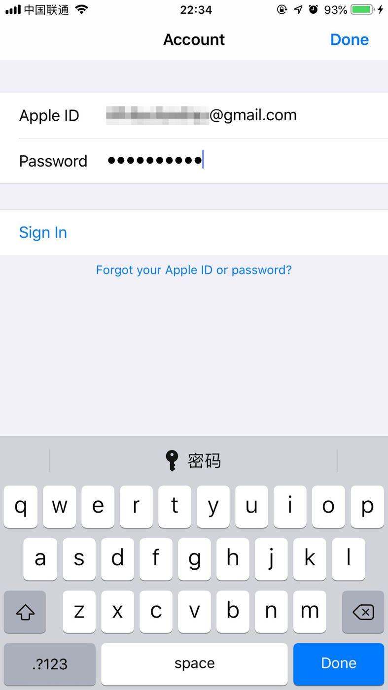 Illustration of choosing Create New Apple Account